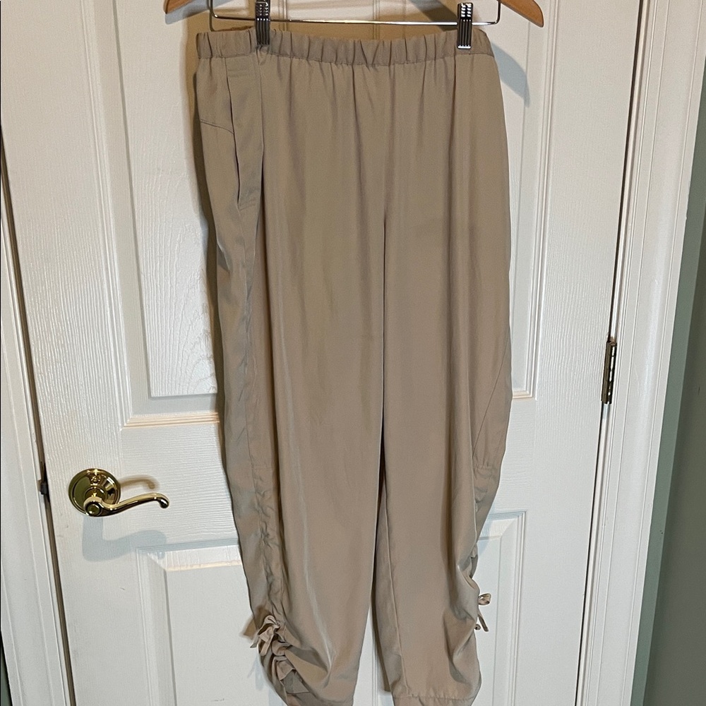 Chico's Light Beige Elastic Waist Pants